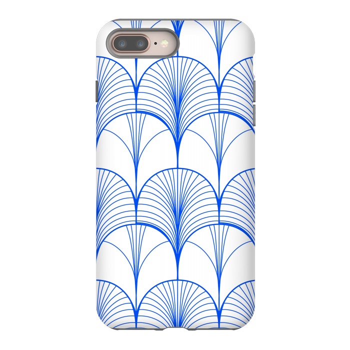 iPhone 7 plus StrongFit Art Deco Blue by Uma Prabhakar Gokhale
