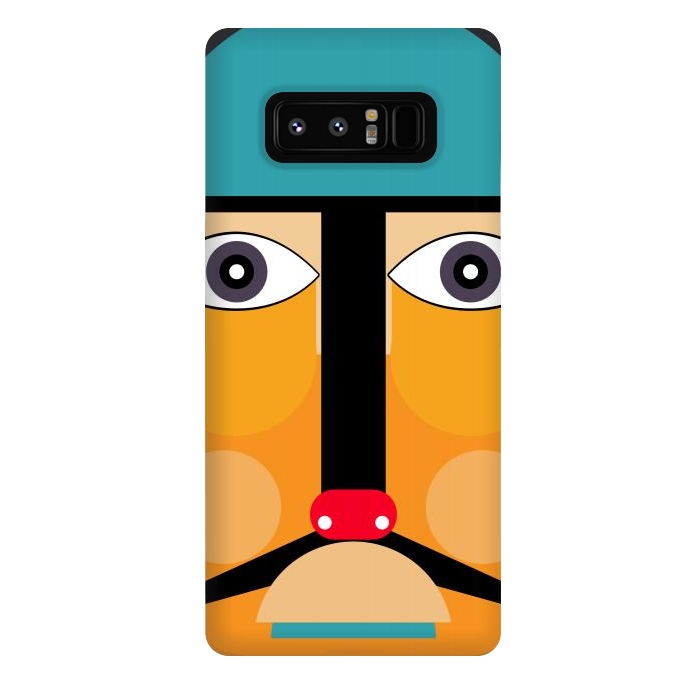 Galaxy Note 8 StrongFit geometry tribal face by TMSarts