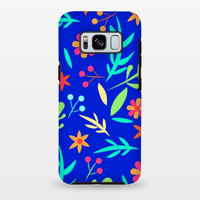Galaxy S8 plus StrongFit Blue Garden by Uma Prabhakar Gokhale