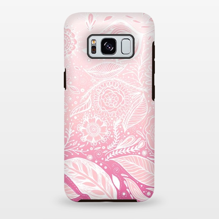 Galaxy S8 plus StrongFit Pink Fade by Rose Halsey