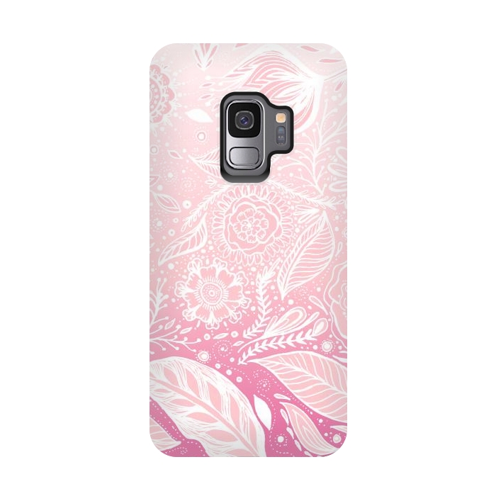 Galaxy S9 StrongFit Pink Fade by Rose Halsey