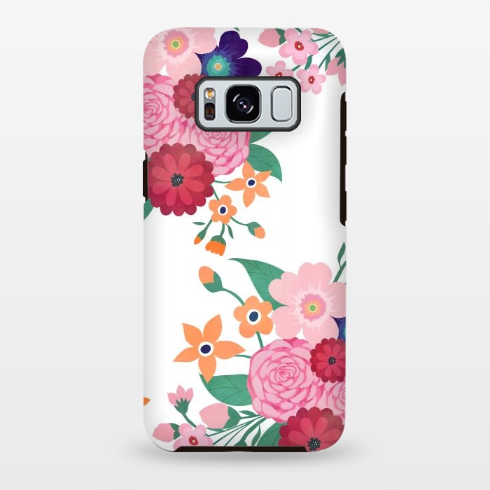 Galaxy S8 plus StrongFit Pretty summer flowers design  by InovArts