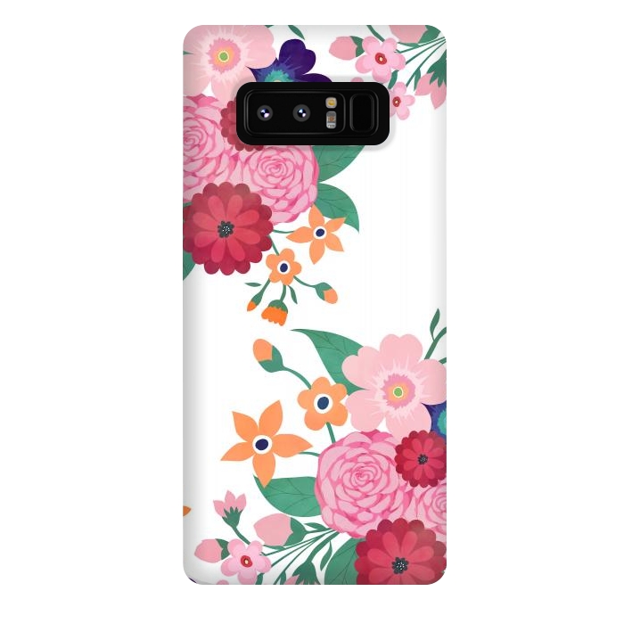 Galaxy Note 8 StrongFit Pretty summer flowers design  by InovArts