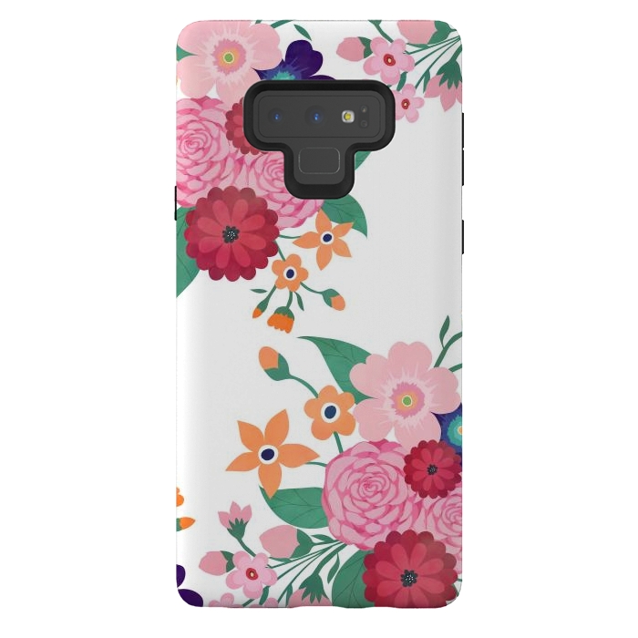 Galaxy Note 9 StrongFit Pretty summer flowers design  by InovArts