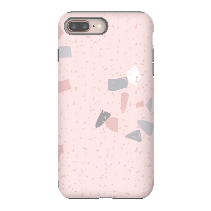 iPhone 7 plus StrongFit Pink Terrazzo  by  Utart