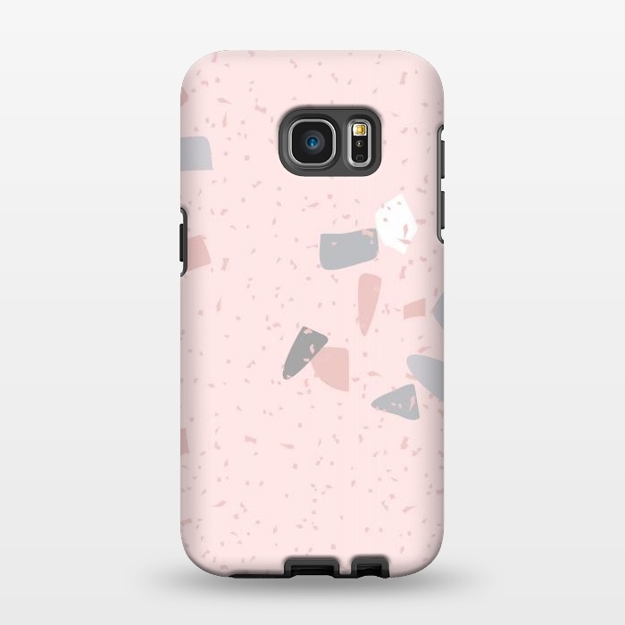 Galaxy S7 EDGE StrongFit Pink Terrazzo  by  Utart