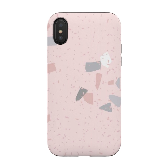 iPhone Xs / X StrongFit Pink Terrazzo  by  Utart