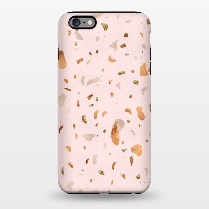 iPhone 6/6s plus StrongFit Pink terrazzo with gold and copper spots by  Utart