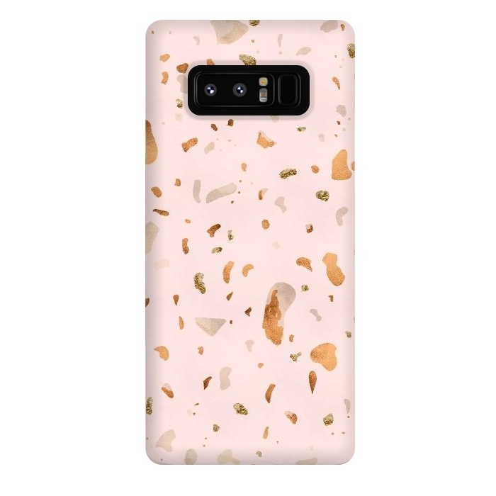 Galaxy Note 8 StrongFit Pink terrazzo with gold and copper spots by  Utart