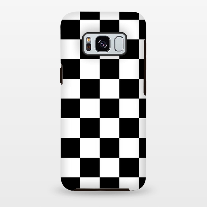 Galaxy S8 plus StrongFit black and white checkered  by TMSarts