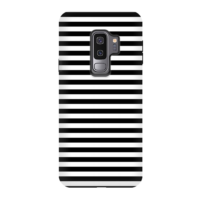 Galaxy S9 plus StrongFit black white horizontal  by TMSarts