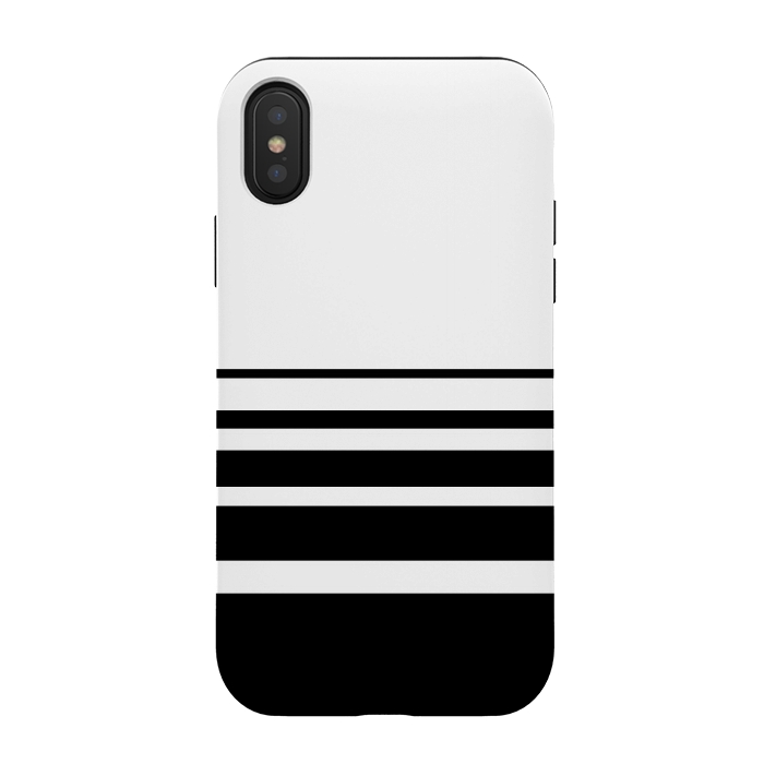 iPhone Xs / X StrongFit black and white steps by TMSarts