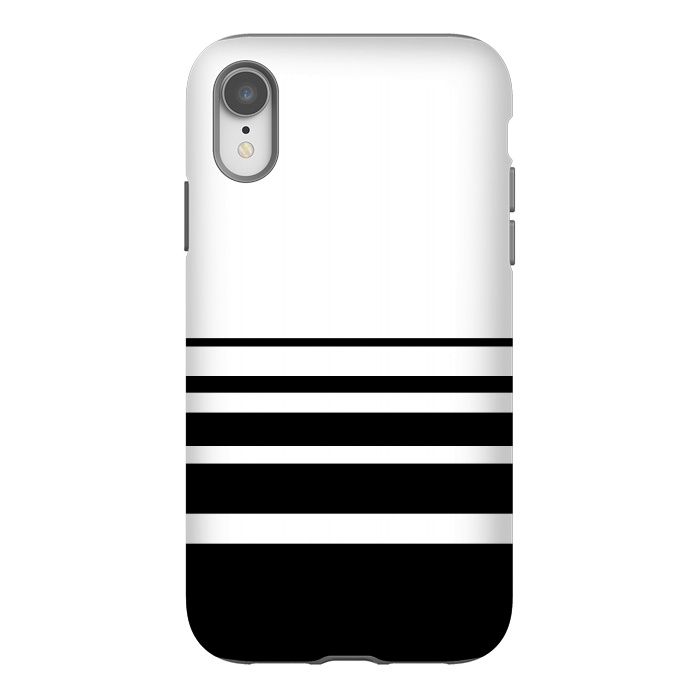 iPhone Xr StrongFit black and white steps by TMSarts
