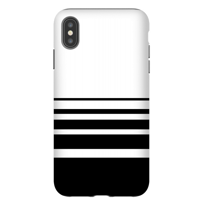 iPhone Xs Max StrongFit black and white steps by TMSarts