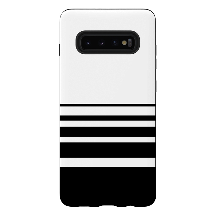 Galaxy S10 plus StrongFit black and white steps by TMSarts
