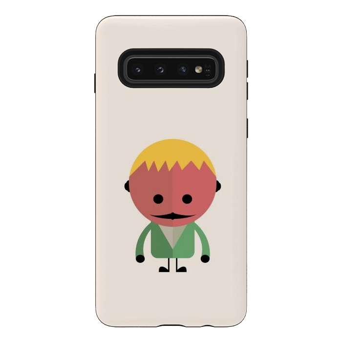 Galaxy S10 StrongFit colorful alien kid by TMSarts