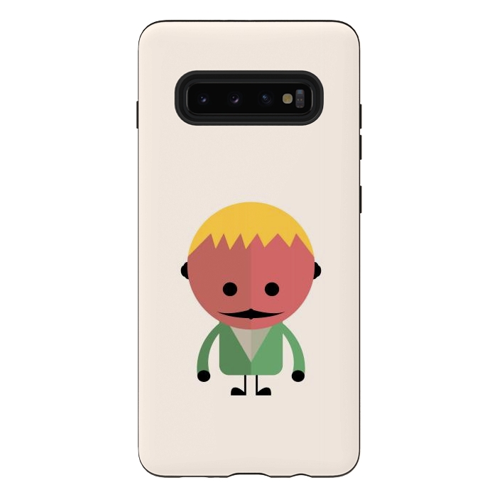 Galaxy S10 plus StrongFit colorful alien kid by TMSarts