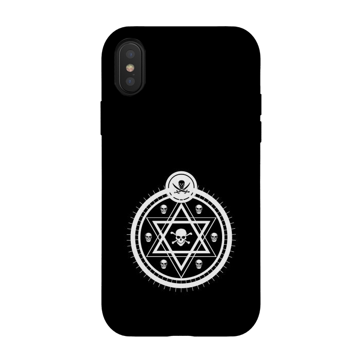 iPhone Xs / X StrongFit astrological skull by TMSarts