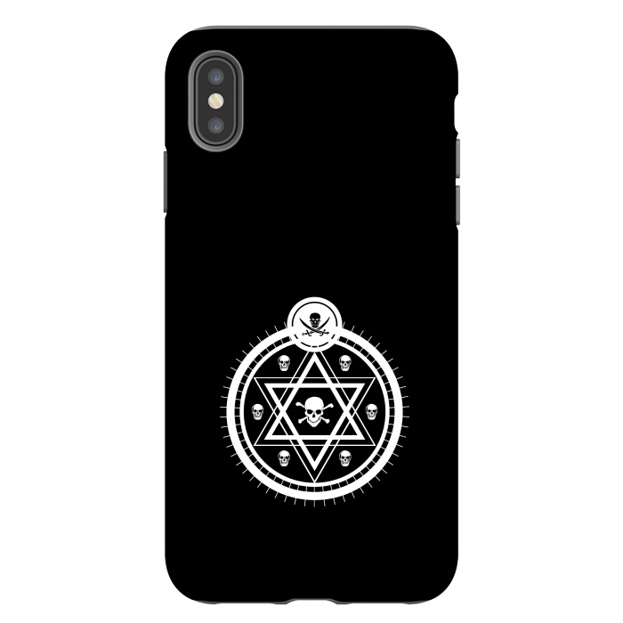 iPhone Xs Max StrongFit astrological skull by TMSarts