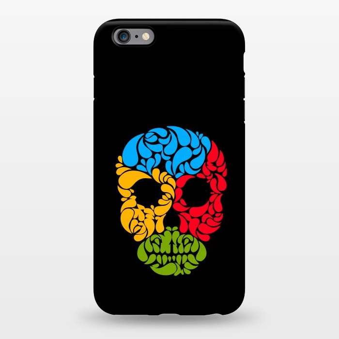 iPhone 6/6s plus StrongFit floral skull art by TMSarts