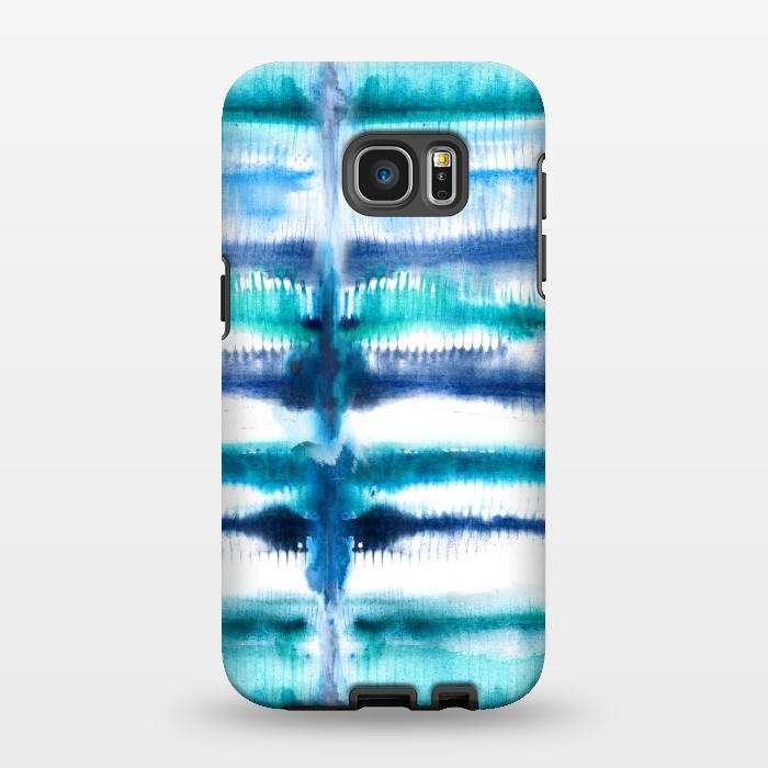 Galaxy S7 EDGE StrongFit Shibori Stripes by gingerlique