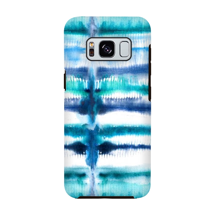 Galaxy S8 StrongFit Shibori Stripes by gingerlique