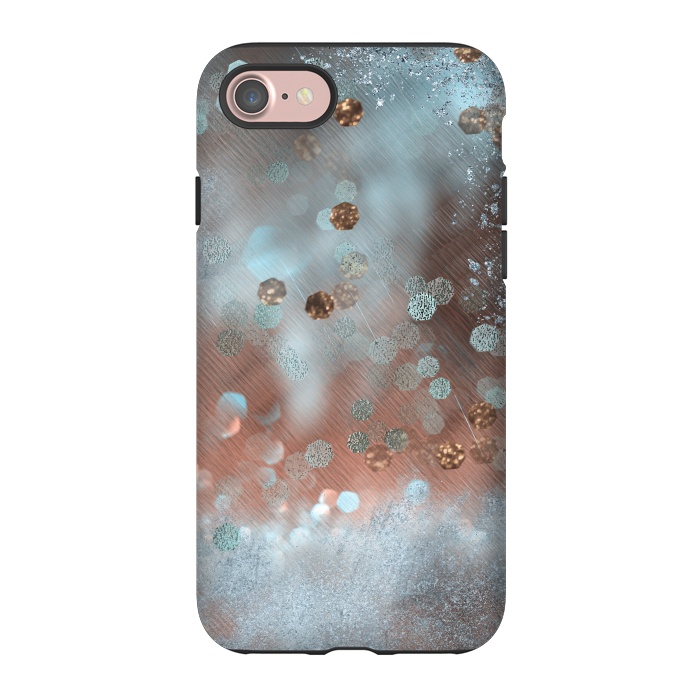 iPhone 7 StrongFit Copper Teal Glamour by Andrea Haase