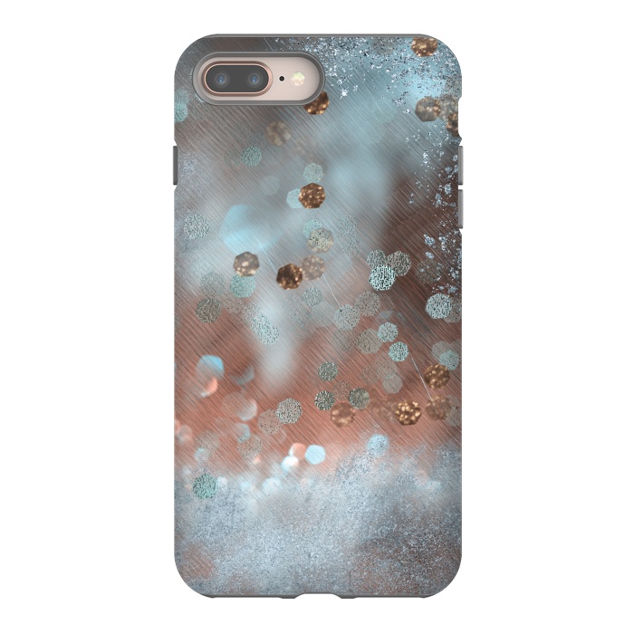 iPhone 7 plus StrongFit Copper Teal Glamour by Andrea Haase