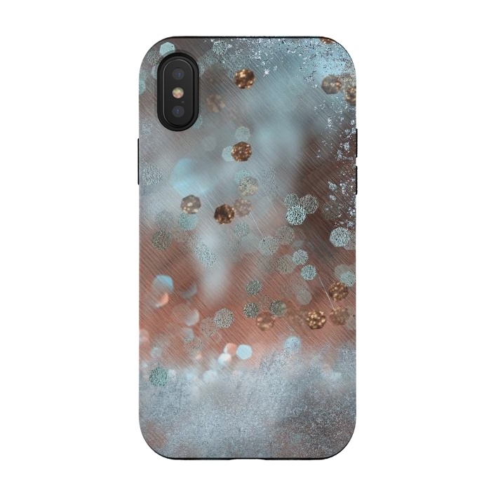 iPhone Xs / X StrongFit Copper Teal Glamour by Andrea Haase