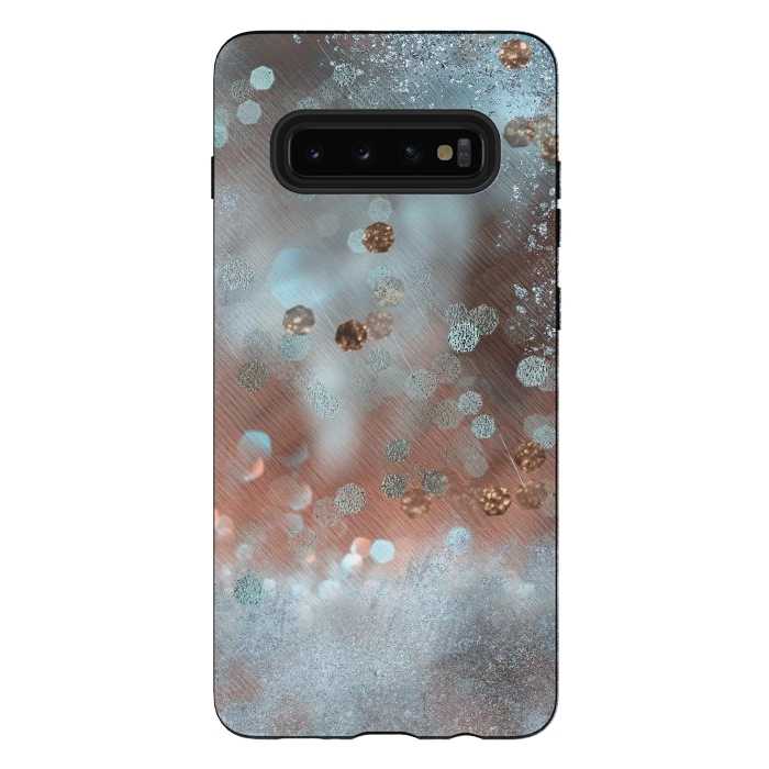 Galaxy S10 plus StrongFit Copper Teal Glamour by Andrea Haase