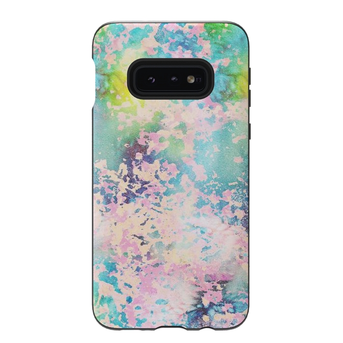 Galaxy S10e StrongFit Colorful peeled off paint by Oana 