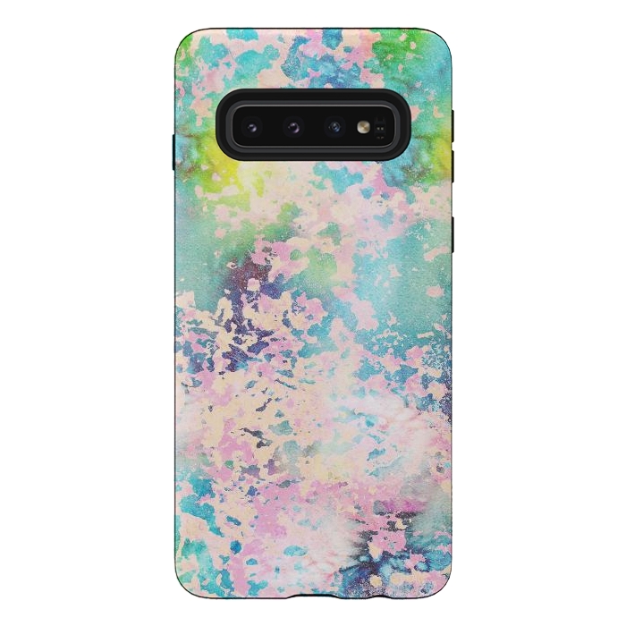 Galaxy S10 StrongFit Colorful peeled off paint by Oana 