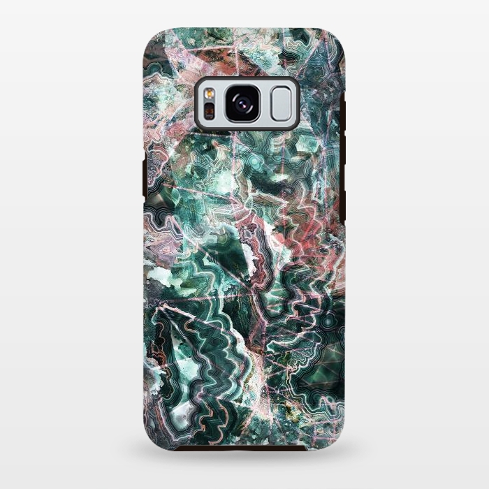 Galaxy S8 plus StrongFit Emerald marble gemstones by Oana 