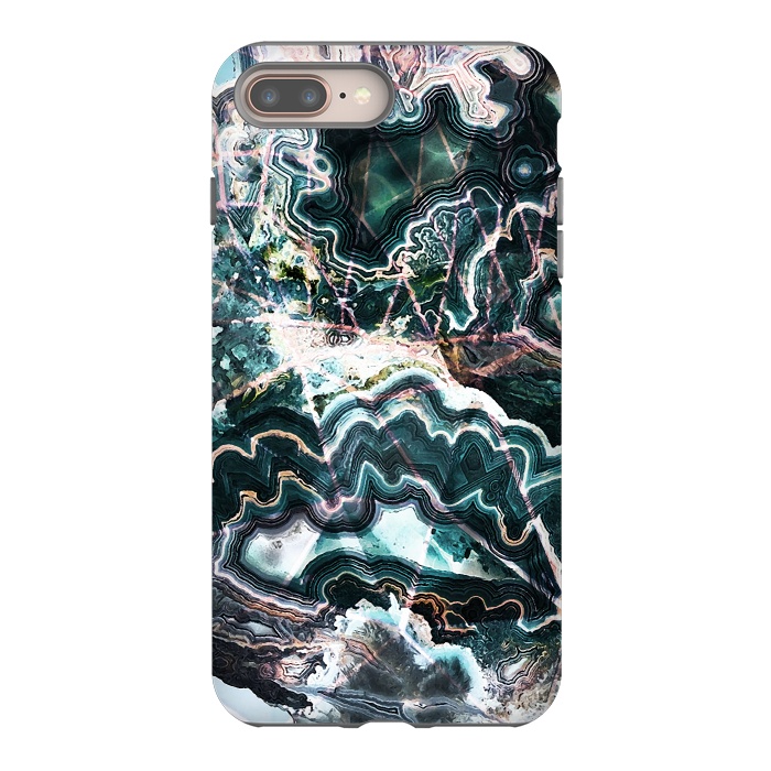 iPhone 7 plus StrongFit Precious emerald geode by Oana 