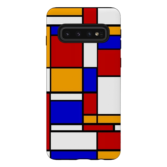 Galaxy S10 StrongFit modern geometric shapes  by TMSarts