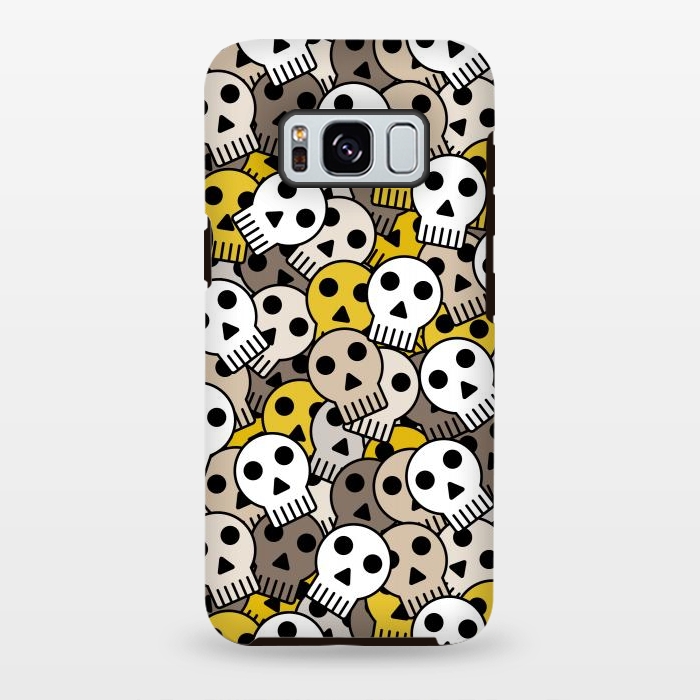 Galaxy S8 plus StrongFit yellow skull funky  by TMSarts