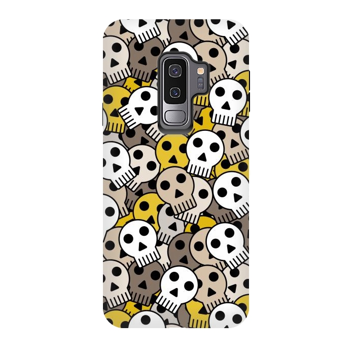 Galaxy S9 plus StrongFit yellow skull funky  by TMSarts
