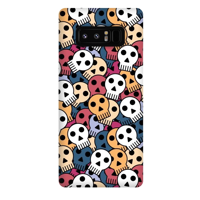 Galaxy Note 8 StrongFit halloween funky skulls by TMSarts