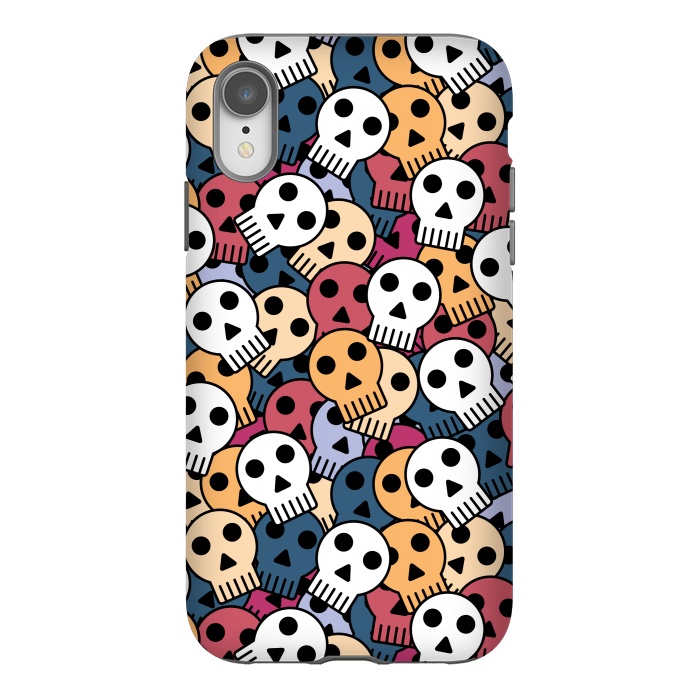 iPhone Xr StrongFit halloween funky skulls by TMSarts