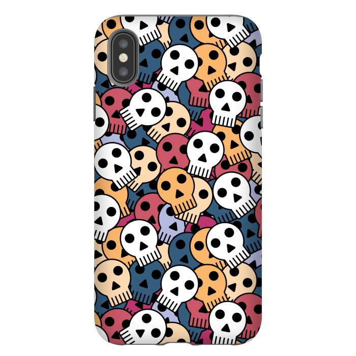 iPhone Xs Max StrongFit halloween funky skulls by TMSarts