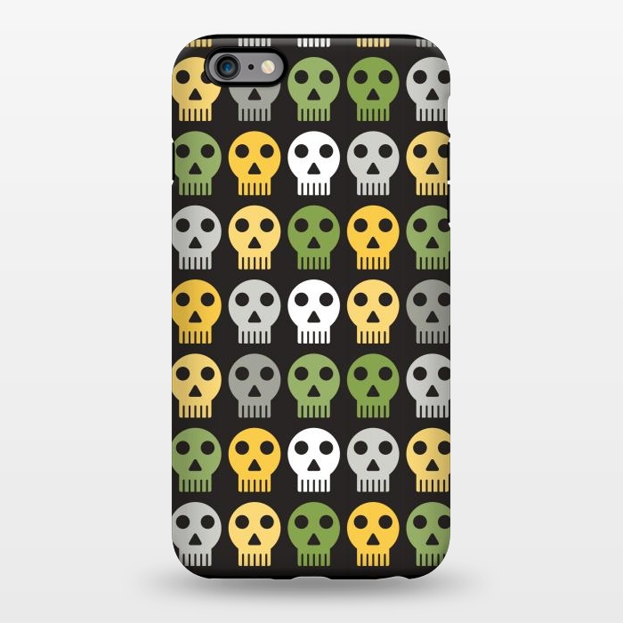 iPhone 6/6s plus StrongFit flat funky skulls by TMSarts