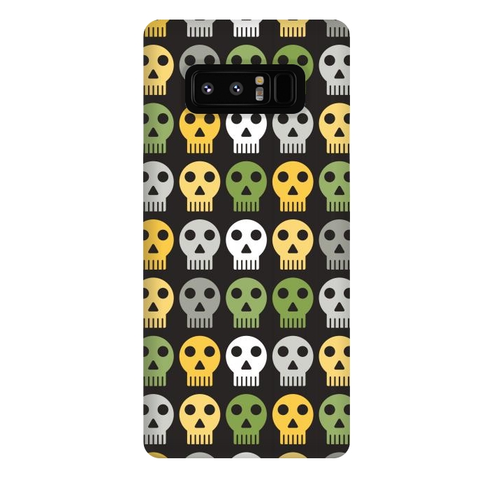 Galaxy Note 8 StrongFit flat funky skulls by TMSarts