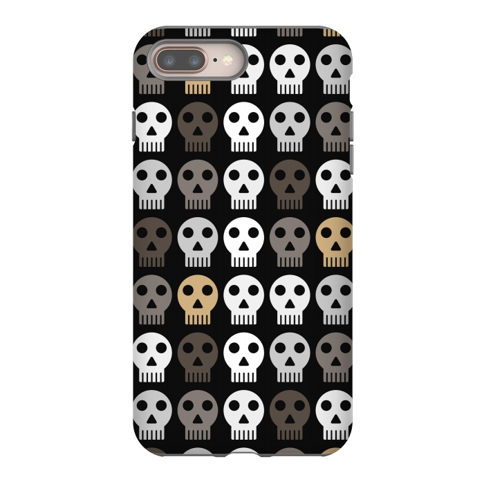 iPhone 7 plus StrongFit dark skulls by TMSarts