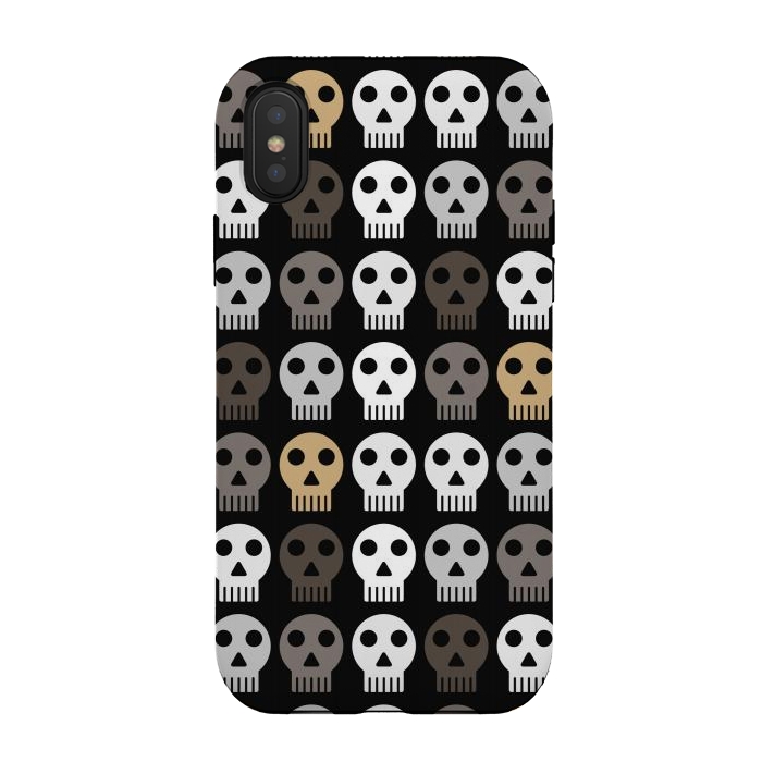 iPhone Xs / X StrongFit dark skulls by TMSarts