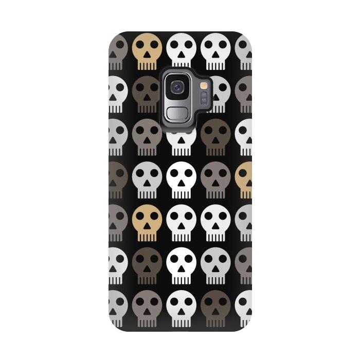 Galaxy S9 StrongFit dark skulls by TMSarts