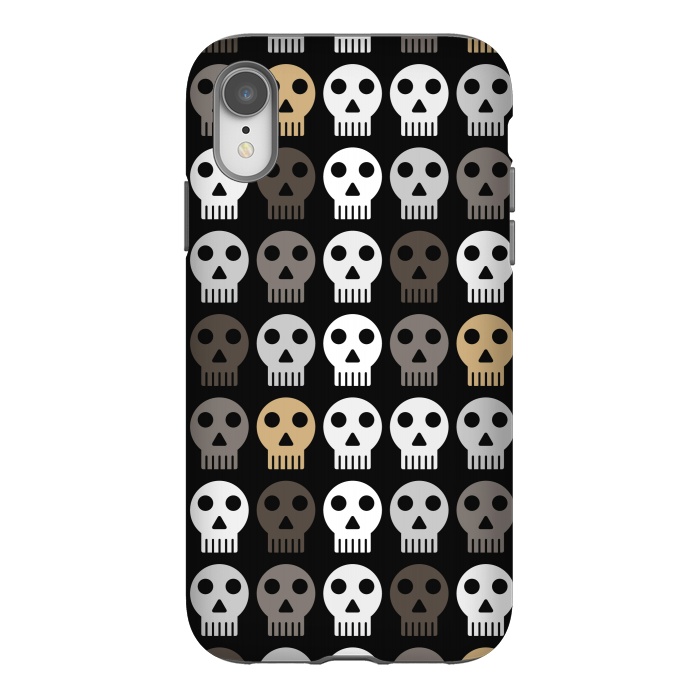 iPhone Xr StrongFit dark skulls by TMSarts