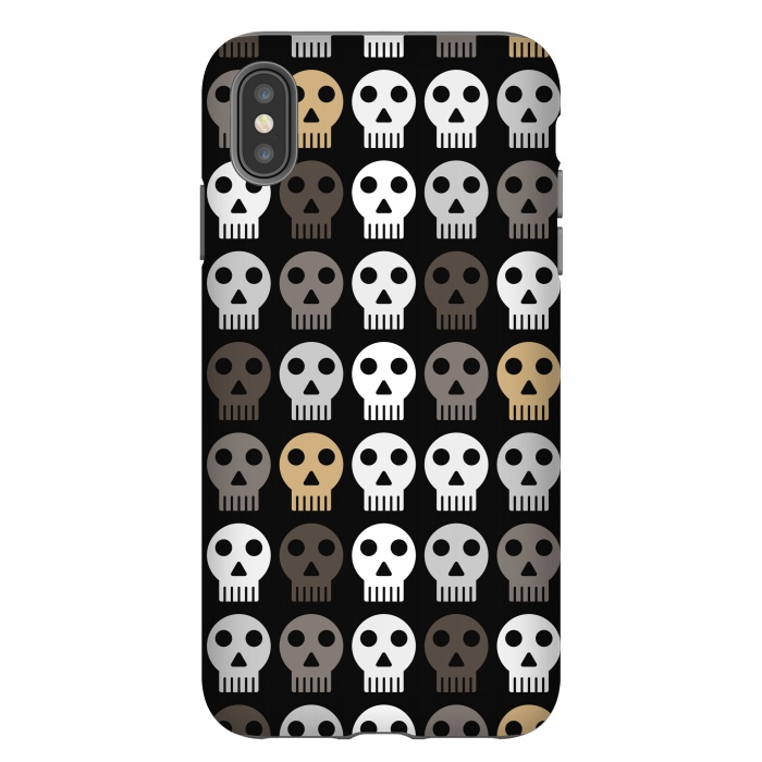 iPhone Xs Max StrongFit dark skulls by TMSarts