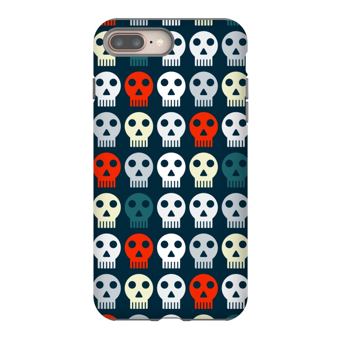 iPhone 7 plus StrongFit retro skull pattern by TMSarts
