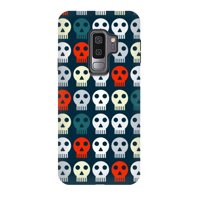 Galaxy S9 plus StrongFit retro skull pattern by TMSarts