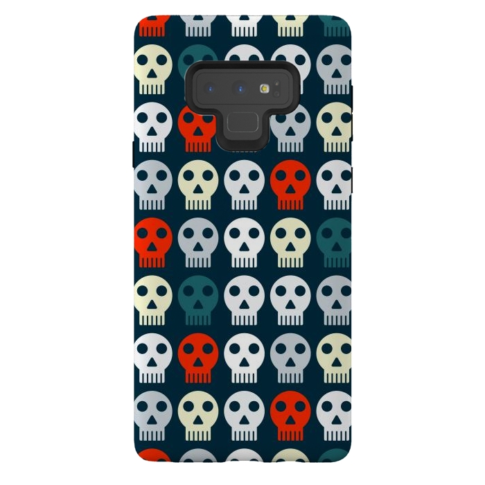 Galaxy Note 9 StrongFit retro skull pattern by TMSarts